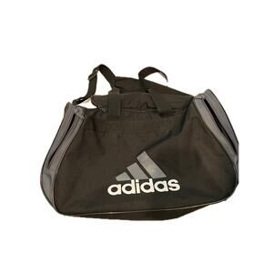 Adidas Defender Medium 20"x12"x10" Gray Black Duffel Bag